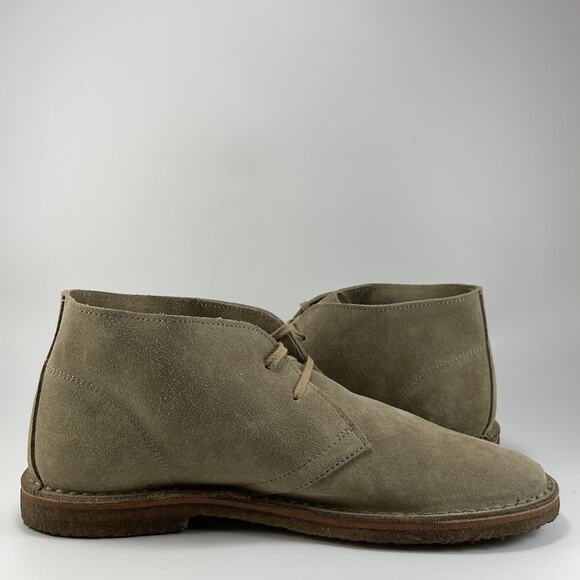 Rhodes Footwear Dylan Chukka Boots Mens Size 11 Tan Sand Suede Crepe Sole 2-Eye - Picture 4 of 11